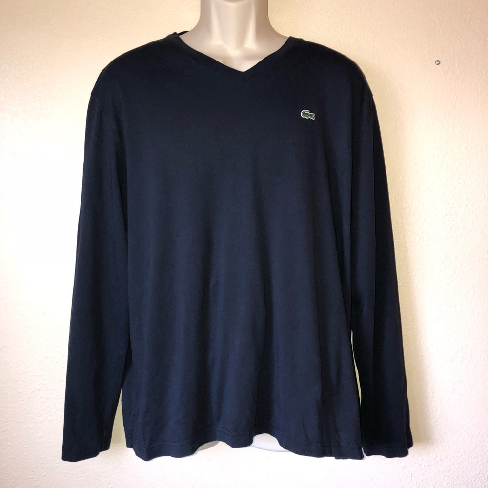 Lacoste longsleeve navy blue size 6 shirt